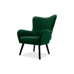 KONSIMO Sessel Gadi - grün - Materialmix - 76 cm - 100 cm | Möbel Kraft