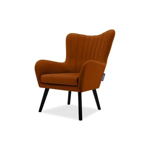 KONSIMO Sessel  Gadi ¦ rot ¦ Maße (cm): B: 76 H: 100