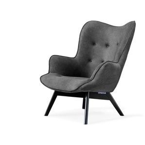 KONSIMO Sessel  Glori ¦ grau ¦ Maße (cm): B: 78 H: 94