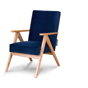 KONSIMO Sessel  Naset ¦ blau ¦ Maße (cm): B: 60 H: 90