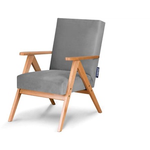KONSIMO Sessel Naset ¦ grau ¦ Maße (cm): B: 60 H: 90