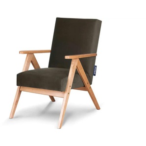 KONSIMO Sessel  Naset ¦ holzfarben ¦ Maße (cm): B: 60 H: 90