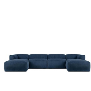 KONSIMO Wohnlandschaft  Buffo ¦ blau ¦ Maße (cm): B: 400 H: 73