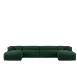 KONSIMO Wohnlandschaft  Buffo ¦ blau ¦ Maße (cm): B: 400 H: 73