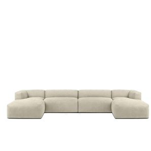 KONSIMO Wohnlandschaft  Buffo ¦ creme ¦ Maße (cm): B: 400 H: 73