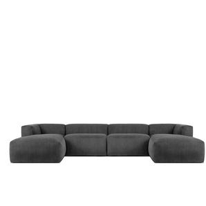 KONSIMO Wohnlandschaft  Buffo ¦ grau ¦ Maße (cm): B: 400 H: 73