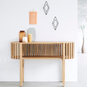 Konsole aus massivem Teakholz 120 cm