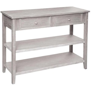 Konsole mit 2 Schubladen Charme Gebleichtes Holz, L.110 cm