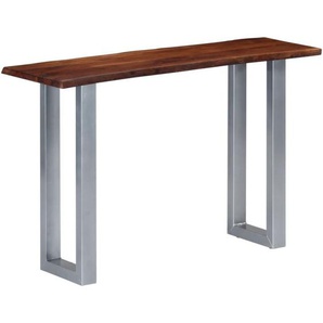 Konsolentisch 115x35x76 cm Massivholz Akazie und Eisen - Vidaxl