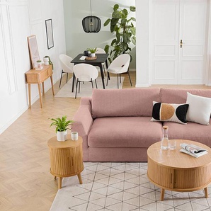 Konsolentisch 120 x 76 x 35cm Braun/Beige/Eiche