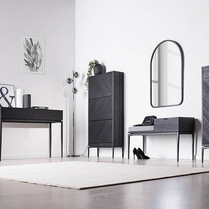 Konsolentisch 120 x 80 x 40cm Schwarz/Paulownia Schwarz