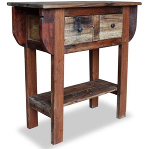 Konsolentisch Gemischtes Altholz 80x35x80 cm