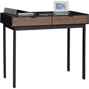 Konsolentisch ANDAS SOMA Tische Gr. B/H/T: 100 cm x 78,8 cm x 49,6 cm, schwarz (schwarz, schwarz, schwarz) Konsolentische Telefontische auch als Schreibtisch Home office oder Schminktisch geeignet