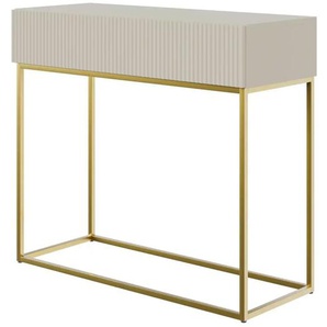 Selsey Konsolentisch - beige - Materialmix - 90 cm - 79 cm | Möbel Kraft