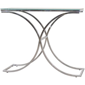 Konsolentisch Caicara 100 x 76 x 35cm Silber/Chrom