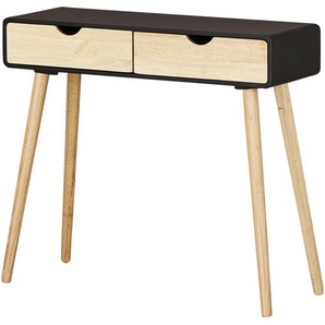 Konsolentisch  Cassarina ¦ schwarz ¦ Maße (cm): B: 30 H: 80