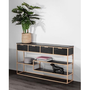 Konsolentisch Harbin I 141 x 80 x 33cm Schwarz