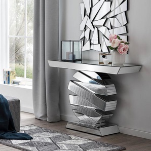 Konsolentisch Lidcombe Round 119 x 80 x 36cm Silber