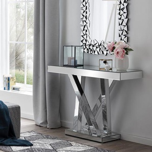 Konsolentisch Lidcombe 119 x 81 x 36cm Silber