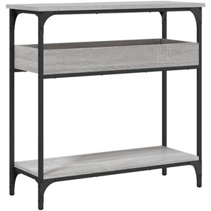 Konsolentisch mit Ablage Grau Sonoma 75x29x75cm Holzwerkstoff Vidaxl