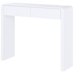 Konsolentisch mit Schubladen - weiß - Materialmix - 100 cm - 85 cm - 30 cm | Möbel Kraft