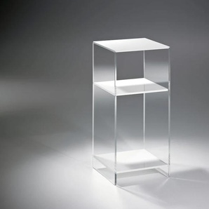 Konsolentisch PLACES OF STYLE Remus Tische Gr. H: 55 cm, weiß (klar, dunkelgrau) Konsolentische Telefontische aus Acrylglas