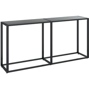 Konsolentisch Schwarz 160x35x75,5 cm Hartglas vidaXL