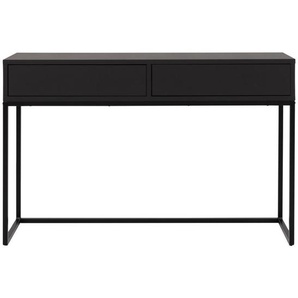 Xxxl Konsolentisch Lipp, Schwarz, Metall, Holzwerkstoff, 2 Schubladen, 36x76x118 cm, Wohnzimmer, Wohnzimmertische, Konsolentische
