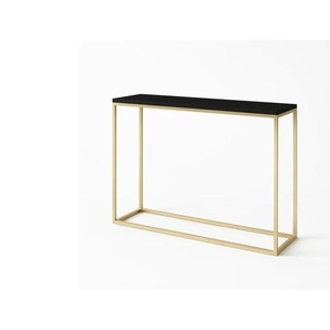 Konsolentisch - schwarz - Materialmix - 100 cm - 80 cm | Möbel Kraft