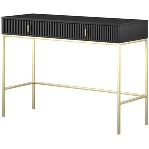Konsolentisch - schwarz - Materialmix - 50 cm - 77 cm | Möbel Kraft
