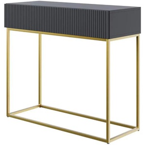 Selsey Konsolentisch - schwarz - Materialmix - 90 cm - 79 cm | Möbel Kraft