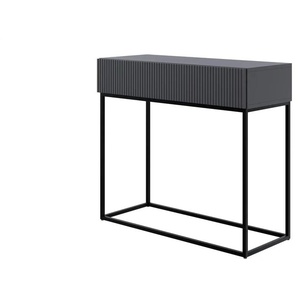 Konsolentisch - schwarz - Materialmix - 90 cm - 79 cm | Möbel Kraft