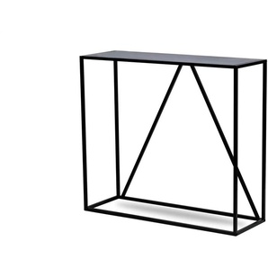 Konsolentisch - schwarz - Materialmix - 90 cm - 80 cm | Möbel Kraft