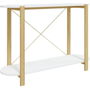 Konsolentisch Weiß 110x38x75 cm Holzwerkstoff Vidaxl