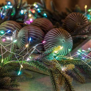 KONSTSMIDE LED-Lichterkette Weihnachtsdeko, 360-flammig, Micro LED Lichterkette, Firecracker, mit langsamem RGB-Farbwechsel