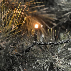 LED-Lichterkette KONSTSMIDE Lichterketten Gr. Dioden 400 St. Flammen 400 St., Kabellänge 5 m x Gesamtlänge 32,93 m, schwarz Lichterketten Lichternetze App-gesteuert (Android & IOS), 400 bernsteinfarbene Dioden