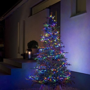 KONSTSMIDE LED-Lichterkette Weihnachtsdeko aussen, 600-flammig, Micro LED Compactlights, 600 bunte Dioden