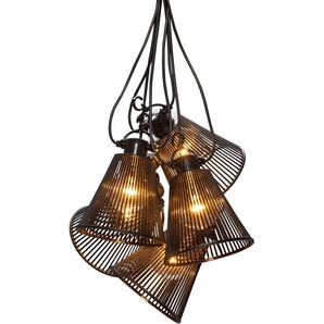 G (A bis G) LED-Lichterkette KONSTSMIDE Lichterketten Gr. Dioden 10 St., Kabellänge 10,85 m x Gesamtlänge 20 m, schwarz Lichterketten und Lichtschlauch inkl. Dimmer, E27, 10 klare Birnen bernsteinfarbene Dioden