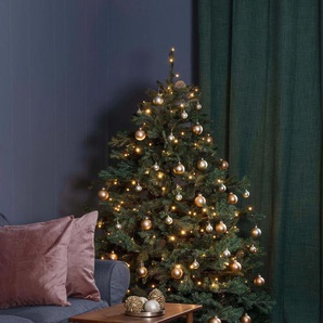 LED-Lichterkette KONSTSMIDE Weihnachtsdeko Lichterketten Gr. Dioden 200 St. Flammen 200 St., Kabellänge 3 m x Gesamtlänge 16,93 m, grün Lichterketten Lichternetze Micro LED, verschweißt, APP-gesteuert (Android & IOS), 200 Dioden