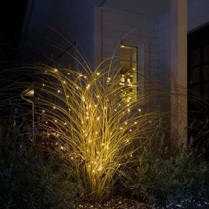 KONSTSMIDE LED-Lichterkette »Weihnachtsdeko aussen«, 100 St.-flammig, LED Tropfenlichterkette, 100 bernsteinfarbene Dioden