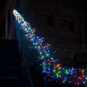 KONSTSMIDE LED-Lichterkette Weihnachtsdeko aussen, 960-flammig, Micro LED Büschellichterkette Cluster, mit 8 Funktionen, 960 Dioden