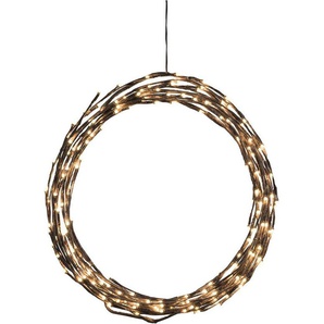 KONSTSMIDE LED-Lichterkette Weihnachtsdeko aussen, variabel als Lichterkranz/Lichtergirlande, 240 warmweiße Dioden