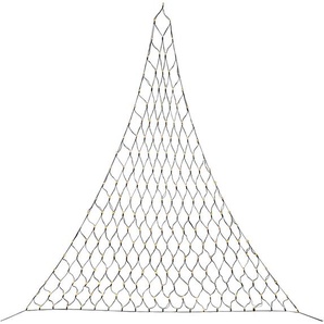 KONSTSMIDE LED-Lichternetz Triangel, 231-flammig, LED Lichternetz, 231 bernsteinfarbene Dioden, Höhe 2,4 m