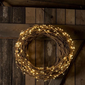 KONSTSMIDE LED-Lichtervorhang, 200 St.-flammig, LED Sternenlametta, 10 Stränge à 20 Dioden
