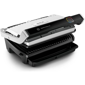 Kontaktgrill TEFAL GC760D Optigrill Elite XL, schwarz (edelstahlfarben, schwarz), B:37,5cm H:22,9cm T:48,1cm, Kontaktgrill_Standgrill_Tischgrill_Teppanyakigrill, Countdown zum perfekten Ergebnis, extra Grillboost für Grillstreifen