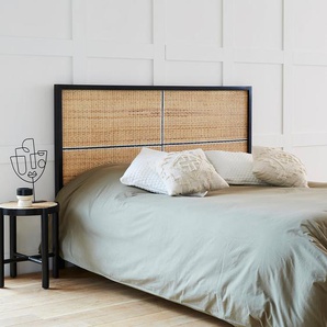 Kopfteil aus Rattan und massivem Mindi 160 cm