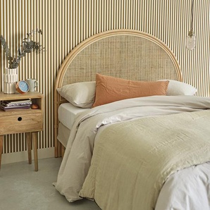 Kopfteil aus Rattan und Rohrgeflecht 140 cm