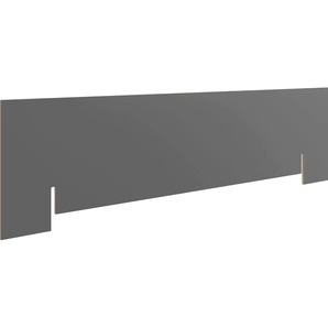 Kopfteil MÜLLER SMALL LIVING FLAI WIDE Polsterauflagen Gr. B/H: 254,6 cm x 68,1 cm, schwarz-weiß (anthrazit birke) Bettgestell Bettgestelle ohne Kopfteil, korrespondiert in der Breite mit den ADD Ons