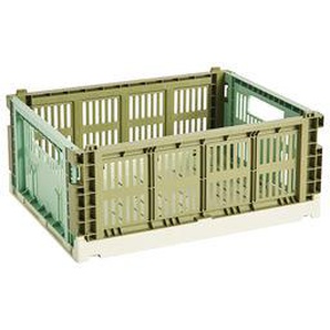 Korb Colour Crate MIX plastikmaterial bunt Medium / 26 x 34 cm - Recycelt - Hay - Bunt