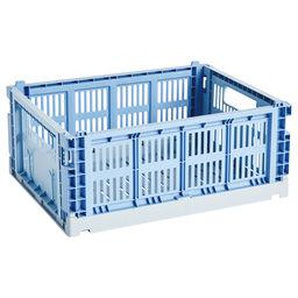 Korb Colour Crate MIX plastikmaterial bunt Medium / 26 x 34 cm - Recycelt - Hay - Bunt